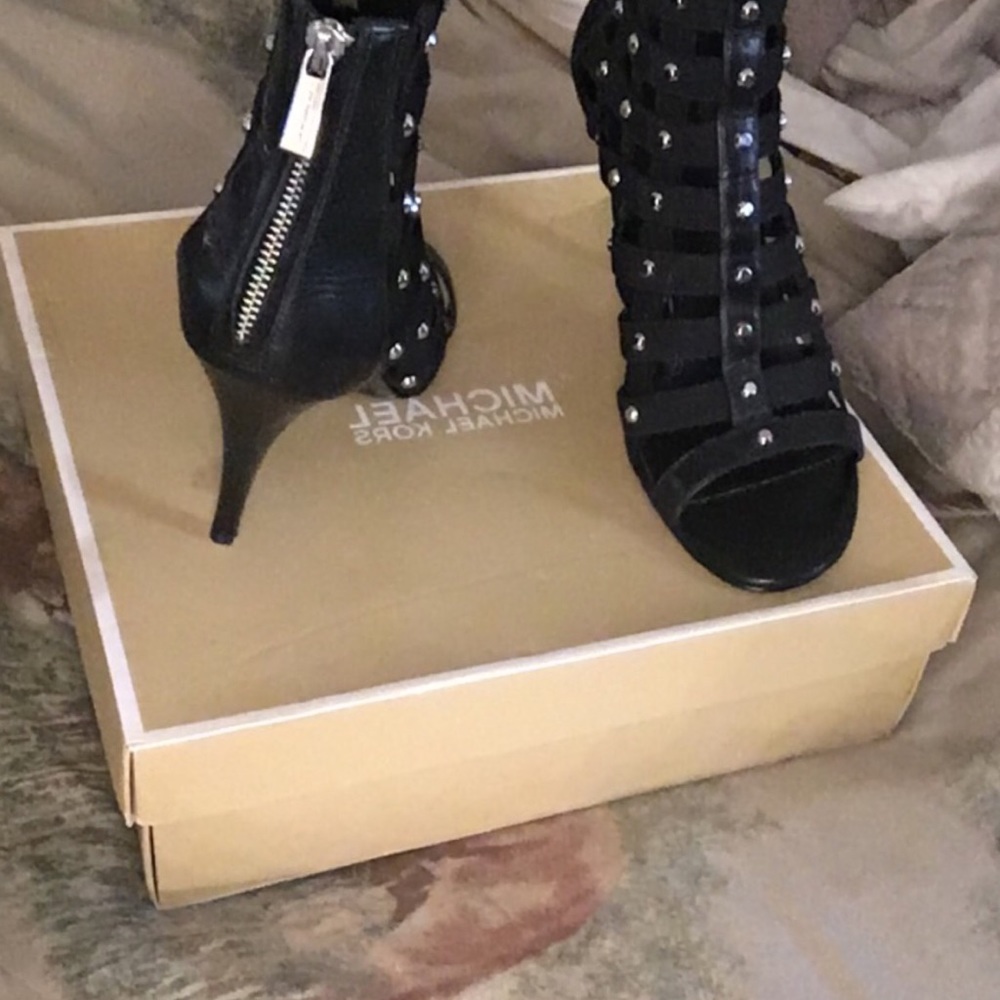 Studded Strapped Booties - image 4